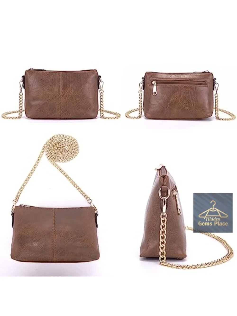 Spacious Hobo Bag 4-Piece Set, Large Crossbody & Shoulder, Fits Tablet,
